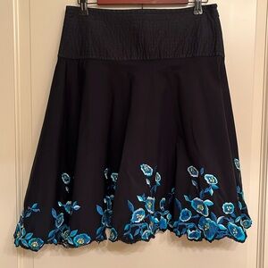 Persaman New York Boho Embroidered Skirt Size 10